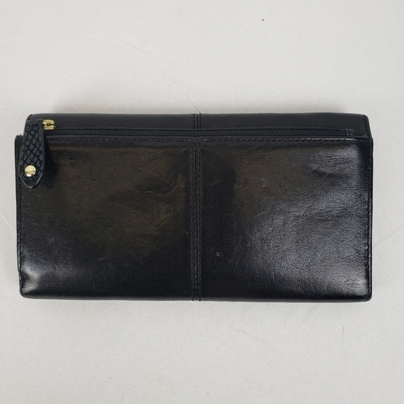 Coach Black Leather MultiCard Wallet Sz L - Picture 2 of 7